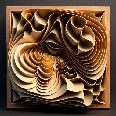 3D model abstract painting (STL)